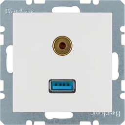 Розетка USB/3.5мм аудіо, пол.білизна S.1 3315398989
