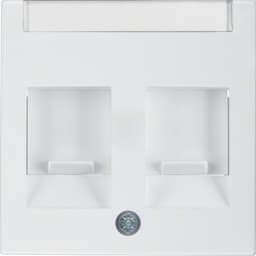 Накладка для суппортів під 2 модулі RJ12/RJ45, пол.білизна S.1 11818989