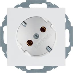 Розетка з з/к з нахилом на 45град., пол.білизна-matt, 16А/250В S.1 47271909