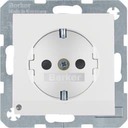 Розетка з з/к з зах.від дітей, LED-підсв., п.білизна-matt, 16А/250В S.1 41091909