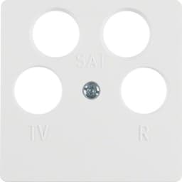 Накладка для ТВ-розетки 4 отвори, пол.білизна-matt S.1 14841909