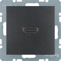HDMI-розетка, підключення сзаду під кутом 90град., антрацит S.1 3315431606