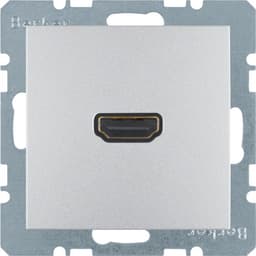 HDMI-розетка, підключення сзаду під кутом 90град., алюміній S.1 3315431404