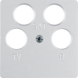 Накладка для ТВ-розетки 4 отвори, алюміній S.1 14841404