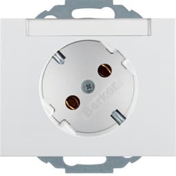 Розетка з з/к з нахилом на 45град., пол.білизна, 16А/250В K.1 47287109