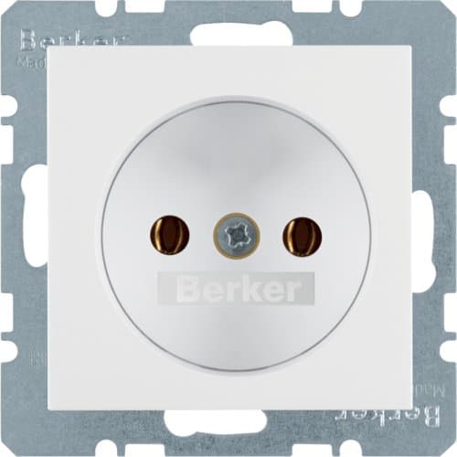 Розетка без з/к, пол.білизна, 16А/250В K.1 6167157009