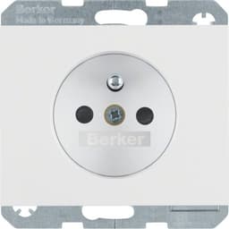 Розетка з центральним з/к з зах.контактів, пол.білизна, 16А/250В K.1 6765757009