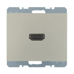 HDMI-розетка, сталевий лак, K.5 3315427004