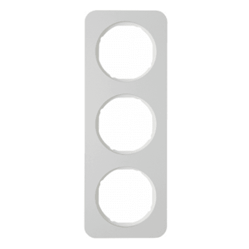 Рамка 3Х алюміній/пол.білизна, R.1 10132174