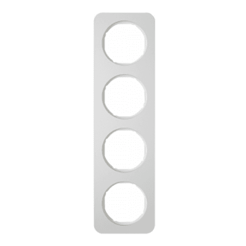Рамка 4Х алюміній/пол.білизна, R.1 10142174