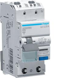 Дифавтомат 1P+N, 16A, C, 30mA, 6kA, A, ADS966D QuickConnect