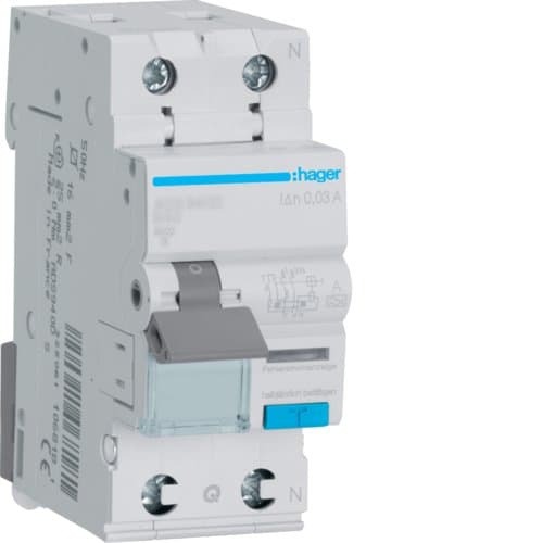 Дифавтомат 1P+N, 25A, C, 30mA, 6kA, A, ADS975D QuickConnect