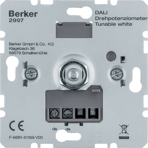 DALI-потенціометр з регулюванням білого, Soft-блокування Berker 2997