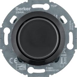 Диммер універсальний Комфорт 20-420Вт, LED 3-100Вт, 230В, чорний, 1930+Glas Berker 294411
