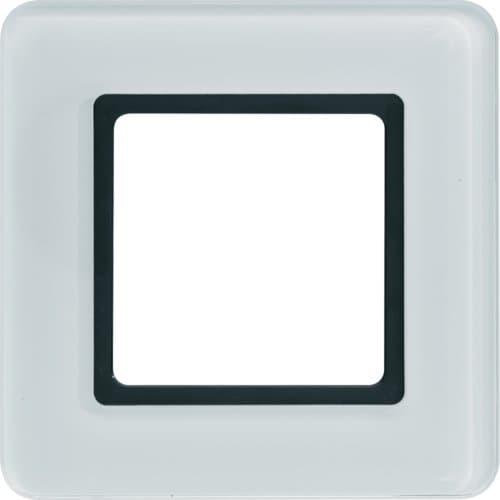 Рамка під LED-модуль 1Х скло/полярна білизна Q.7 Berker 10116179