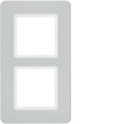 Рамка 2Х пластикова алюміній, Q.7 Berker 10126184