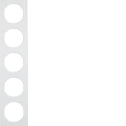 Рамка 5Х пластик/пол.білизна, R.3