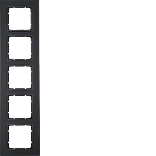 Рамка 5Х пластикова кольору антрацит B.7