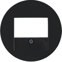 Накладка для розеток для гучномовців, USB-розеток, чорна, R.х