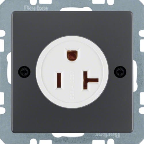 Розетка USA/CANADA NEMA 5-20 R, 20А/125В, антрацит, Q.x Berker 41686086