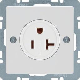 Розетка USA/CANADA NEMA 5-20 R, 20А/125В, полярна білизна, Q.x Berker 41686089