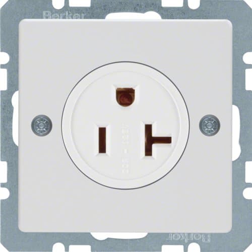 Розетка USA/CANADA NEMA 5-20 R, 20А/125В, полярна білизна, Q.x Berker 41686089