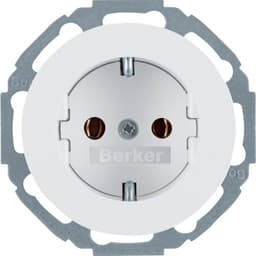 Розетка з з/к з нахилом на 45град., 16А/250В, пол.білизна, R.1/R.3