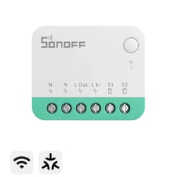 Розумне Wi-Fi реле Sonoff MINI R4M з Matter, 10 А, Apple Home / Google / Alexa