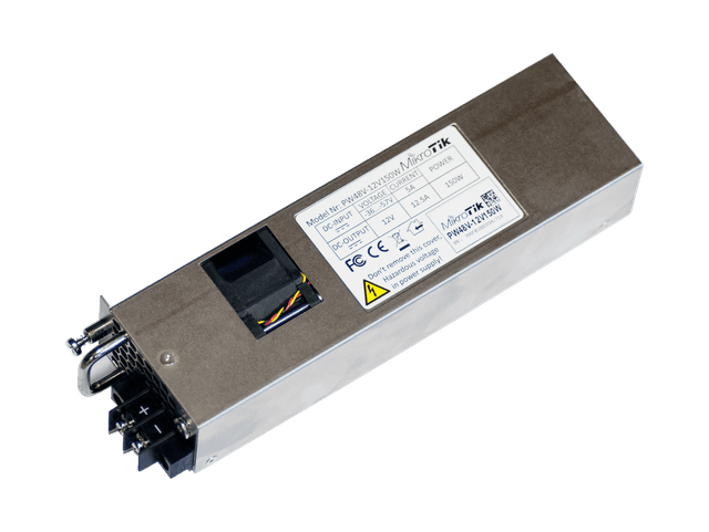 Блок живлення MikroTik Hot Swap ±48V DC → 12V DC, 150W, PW48V-12V150W