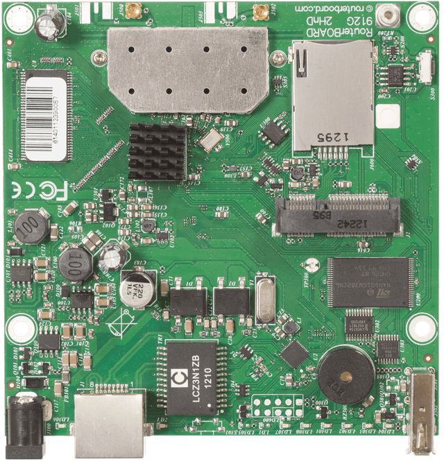 Плата MikroTik RouterBOARD 912UAG with 600Mhz Atheros CPU