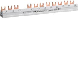 Шина фазна 3P 10мм² 12M (1xПЗВ 4п + 8хАвт.вим. 1п) KDN363F Hager