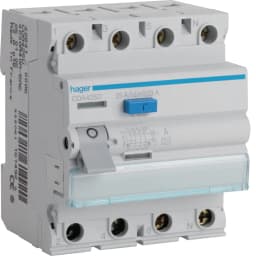 Дифреле 4P, 6kA, 25A,30mA, A, Hager CDA425D