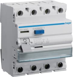 Дифреле 4P, 6kA, 63A, 100mA, A, Hager CEA463D