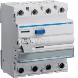 Дифреле 4P, 6kA, 63A, 300mA, A, Hager CFA463D