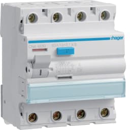 Дифреле 4P, 6kA, 63A, 100mA, A, S, Hager CNA463D