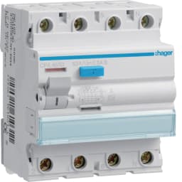 Дифреле 4P, 6kA, 63A, 300mA, A, S, Hager CPA463D