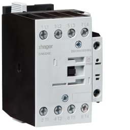 Контактор корпусний 4P + 1НВ, 230В-АС, 32А AC-1, Hager EVN03210C