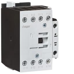 Контактор корпусний 4P + 1НВ, 24В-AC, 45А AC-1, Hager EVN04510D