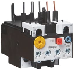 Реле теплове до контакторів EV007...EV015, 1НВ+1НЗ, 0.4-0.6А, Hager EVB0006A