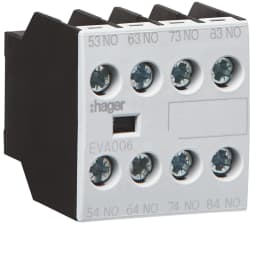 Додатковий контакт 4НВ для EV007…EV038, EVN022…EVN045, EVL014…EVL027, EVR004…, Hager EVA006