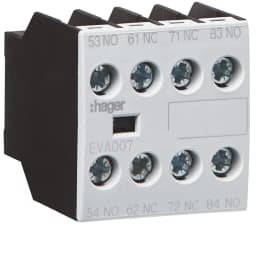 Дод.контакт 2НВ+2НЗ для EV007…EV038, EVN022…EVN045, EVL014…EVL027, EVR004…, Hager EVA007