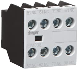 Додатковий контакт 4НЗ для EV007…EV038, EVN022…EVN045, EVL014…EVL027, EVR004…, Hager EVA008