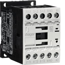 Контактор корпусний 3P + 1НВ, 230В-АС, 7А AC-3, Hager EV00710C