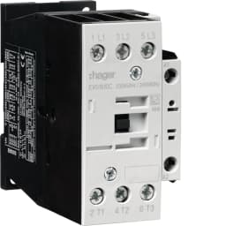 Контактор корпусний 3P + 1НВ, 230В-АС, 18А AC-3, Hager EV01810C