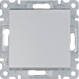 Вимикач 1-кл. для серії Lumina Hager WL0012 срібло