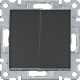 Перемикач 2-кл. для серії Lumina Hager WL0053 чорний
