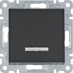 Перемикач 1-кл. для серії Lumina Hager WL0223 чорний