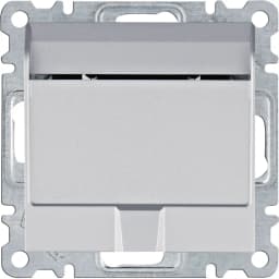 Вимикач картковий (готельний) для серії Lumina Hager WL0512 срібло