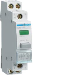 Кнопка керування 2НЗ 16А/230V (без фіксації) Hager SVN441 з індикацією