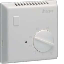 Термостат біметалевий, 230В/ 10А, Hager EK053 контакт НВ